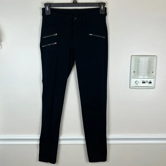 Athleta Pants Jumpsuits Athleta Black Ponte Knit Moto - Main Image